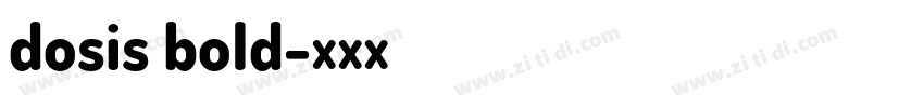 dosis bold字体转换